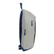 Casual Backpack Real Madrid C.F. Stone Grey Navy Blue (22 x 39 x 10 cm)