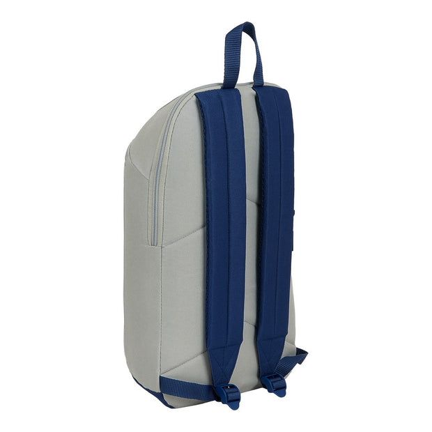 Casual Backpack Real Madrid C.F. Stone Grey Navy Blue (22 x 39 x 10 cm)