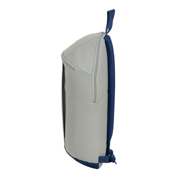 Casual Backpack Real Madrid C.F. Stone Grey Navy Blue (22 x 39 x 10 cm)