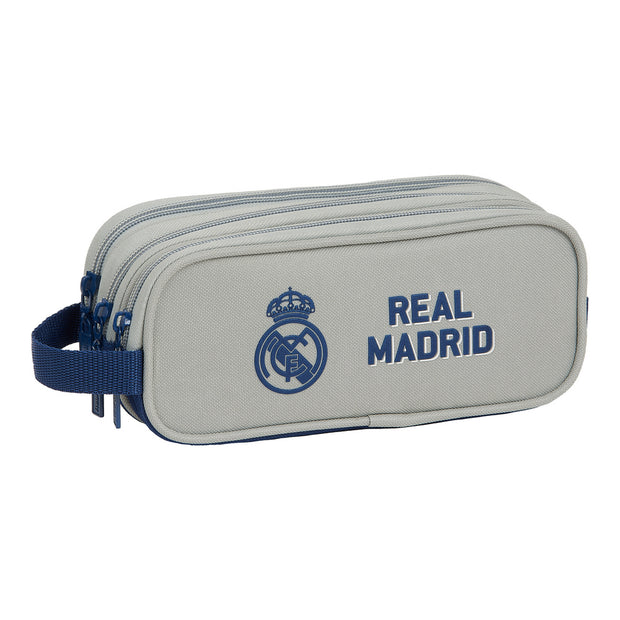 School Case Real Madrid C.F. Stone Grey Navy Blue (21 x 8.5 x 7 cm)