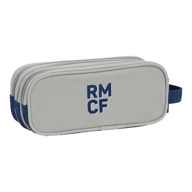 School Case Real Madrid C.F. Stone Grey Navy Blue (21 x 8.5 x 7 cm)