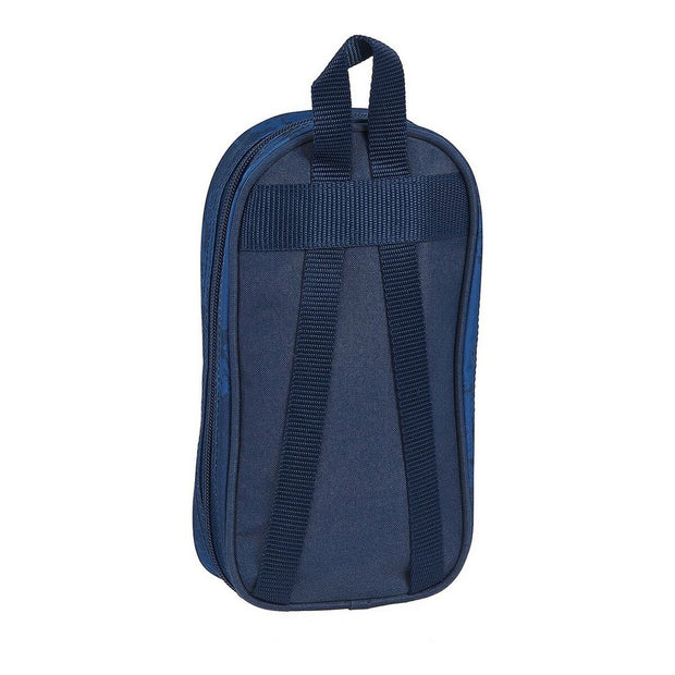 Backpack Pencil Case Skate Safta Navy Blue (33 Pieces)