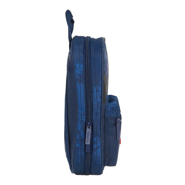 Backpack Pencil Case Skate Safta Navy Blue