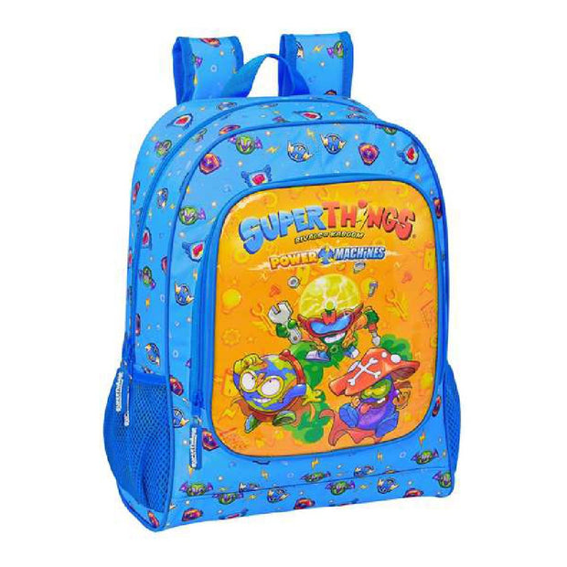 School Bag SuperThings Superthings Blue Multicolour (32 x 14 x 42 cm)