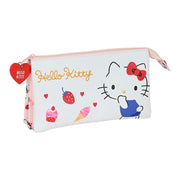 School Case Hello Kitty Happiness Girl Pink White (22 x 12 x 3 cm)