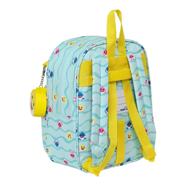 School Bag Baby Shark Beach day Yellow Light Blue (22 x 27 x 10 cm)