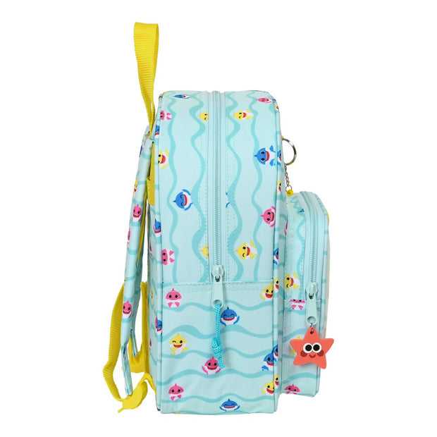 School Bag Baby Shark Beach day Yellow Light Blue (22 x 27 x 10 cm)