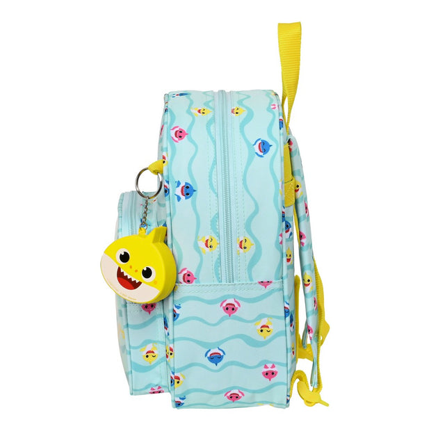 School Bag Baby Shark Beach day Yellow Light Blue (22 x 27 x 10 cm)