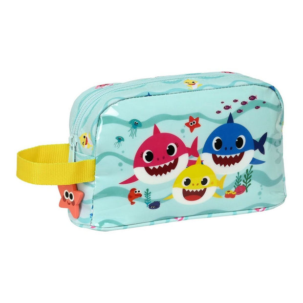 Thermo-Vesperbox Baby Shark Beach Day Gelb Hellblau (21.5 x 12 x 6.5 cm)