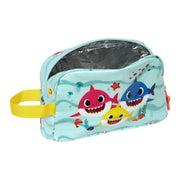 Thermo-Vesperbox Baby Shark Beach Day Gelb Hellblau (21.5 x 12 x 6.5 cm)