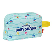 Thermo-Vesperbox Baby Shark Beach Day Gelb Hellblau (21.5 x 12 x 6.5 cm)