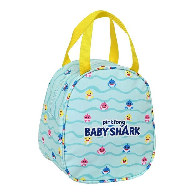 Thermo-Vesperbox Baby Shark Beach Day Gelb Hellblau (19 x 22 x 14 cm)