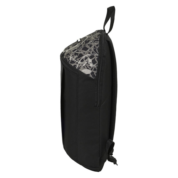 Casual Backpack Smiley Urban Flow Black (22 x 39 x 10 cm)