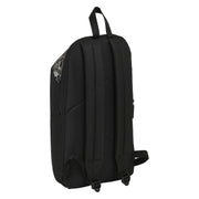 Casual Backpack Smiley Urban Flow Black (22 x 39 x 10 cm)