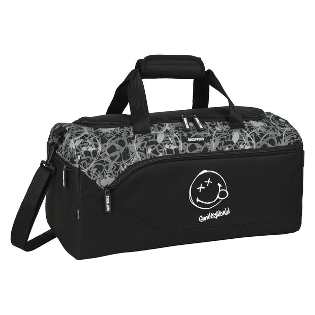 Sporttasche Smiley Urban Flow Schwarz (50 x 25 x 25 cm)