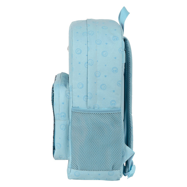 School Bag Smiley Little Dreamer Light Blue