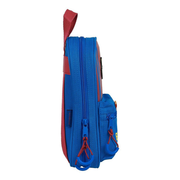 Backpack Pencil Case F.C. Barcelona Maroon Navy Blue (33 Pieces)