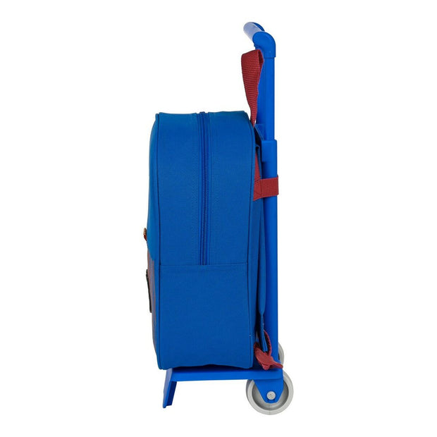 School Rucksack with Wheels F.C. Barcelona