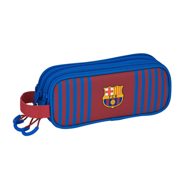 Triple Carry-all F.C. Barcelona M635 Maroon Navy Blue (21 x 8.5 x 7 cm)