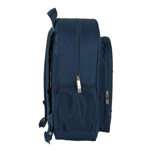 School Bag F.C. Barcelona Blue (32 x 38 x 12 cm)