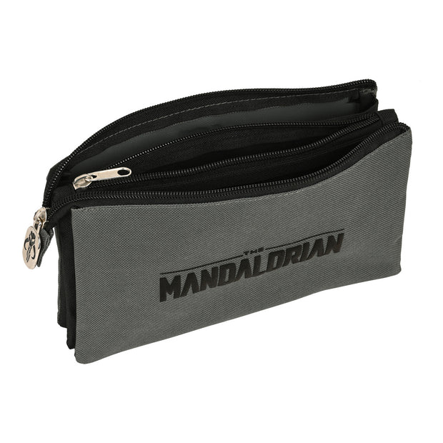 School Case The Mandalorian Black Grey (22 x 12 x 3 cm)