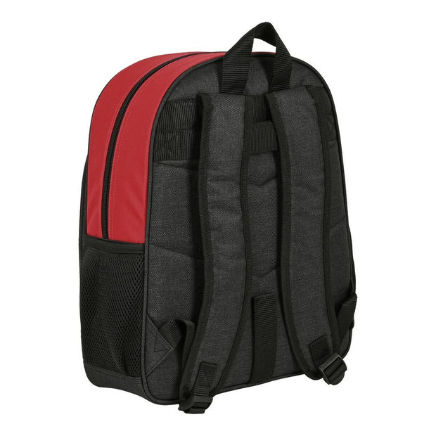 School Bag Harry Potter Witchcraft Black Maroon (32 x 38 x 12 cm)