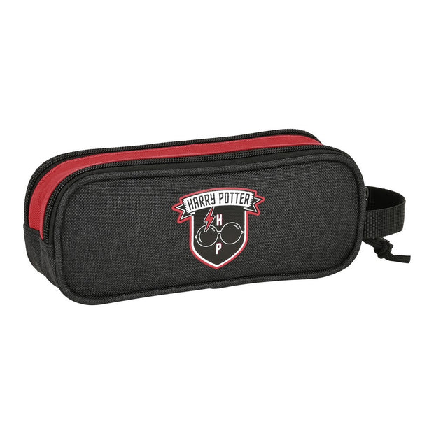 School Case Harry Potter Witchcraft Black Maroon (21 x 8 x 6 cm)