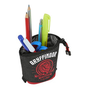 Pencil Holder Case Harry Potter Witchcraft Black Maroon (8 x 19 x 6 cm)