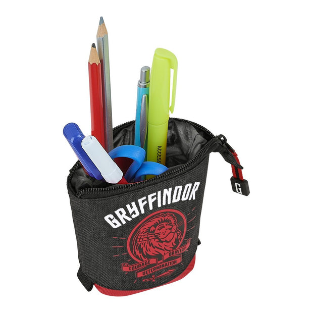 Pencil Holder Case Harry Potter Witchcraft Black Maroon (8 x 19 x 6 cm)