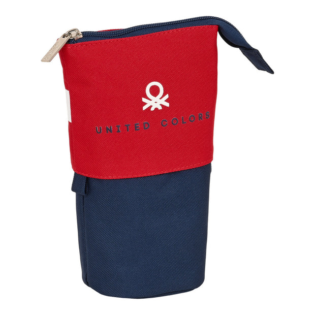 Pencil Holder Case Benetton United Red White Navy Blue (8 x 19 x 6 cm)