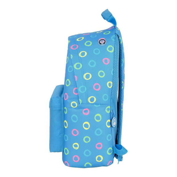 Laptop Backpack Benetton  benetton  Blue Multicolour