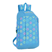 Casual Backpack Benetton Hoop Blue Multicolour (22 x 39 x 10 cm)