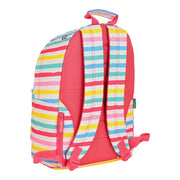 Laptop Backpack Benetton Stripes Multicolour (31 x 41 x 16 cm)