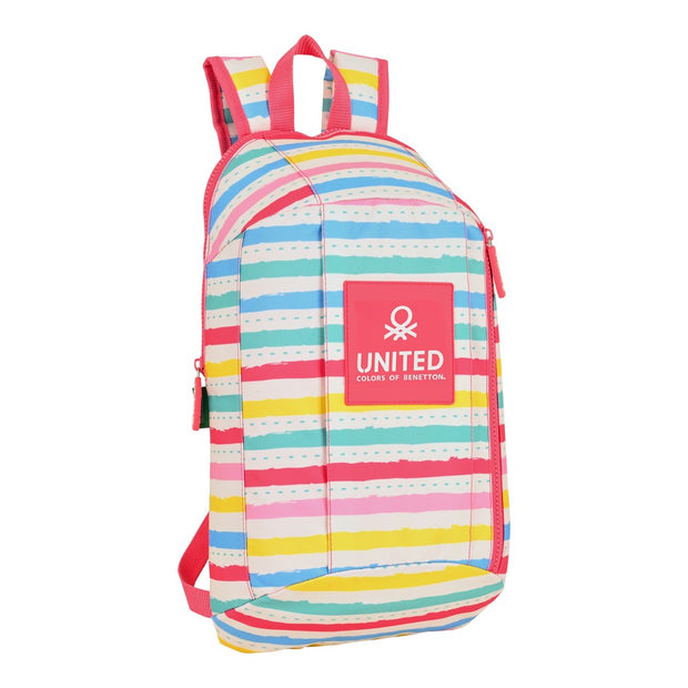 Casual Backpack Benetton Rayitas Multicolour (22 x 39 x 10 cm)