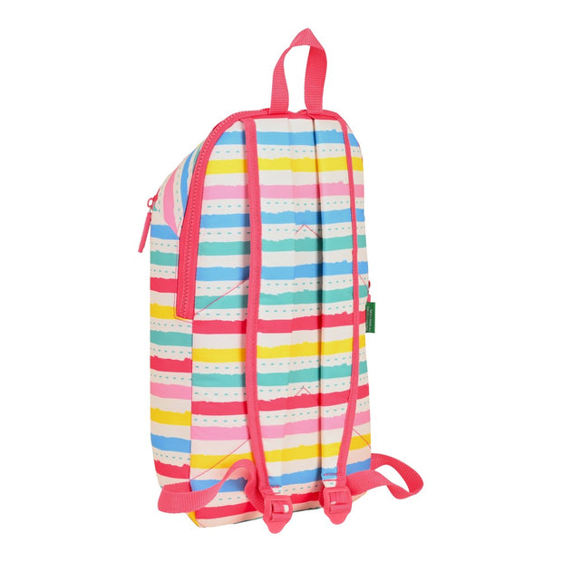 Casual Backpack Benetton Rayitas Multicolour (22 x 39 x 10 cm)