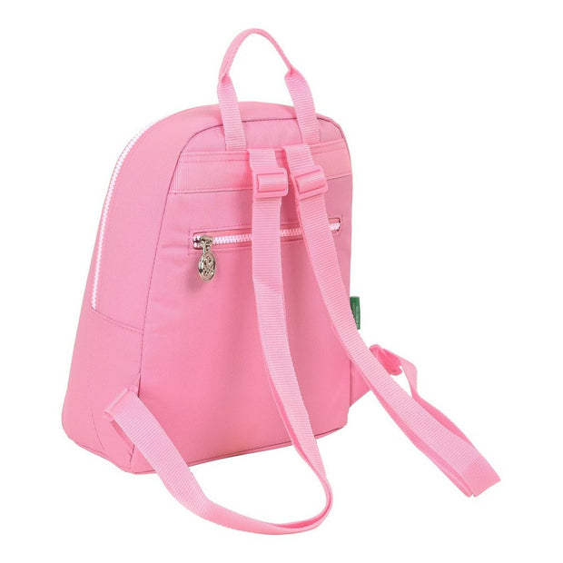 Casual Backpack Benetton Flamingo pink Pink (25 x 30 x 13 cm)