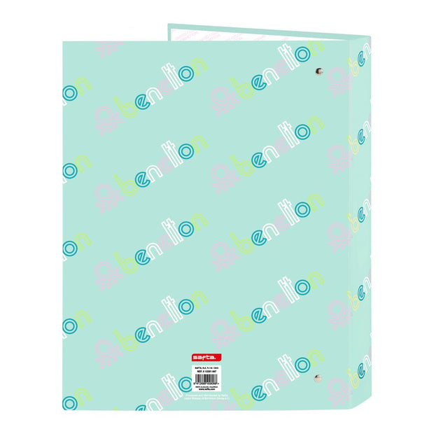 Ring binder Benetton World Mint A4 (25 mm)