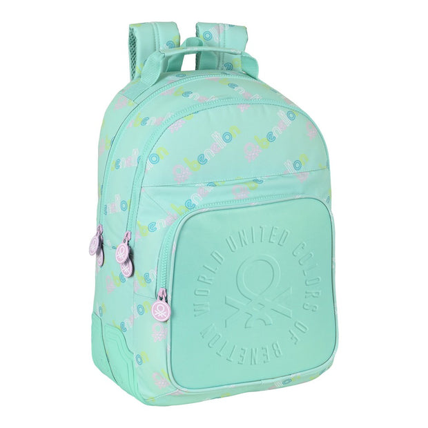 School Bag Benetton World Mint (32 x 42 x 15 cm)