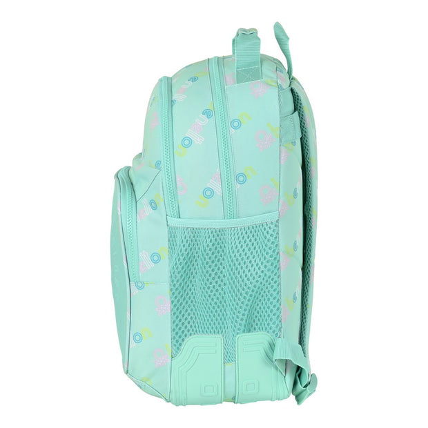 School Bag Benetton World Mint (32 x 42 x 15 cm)