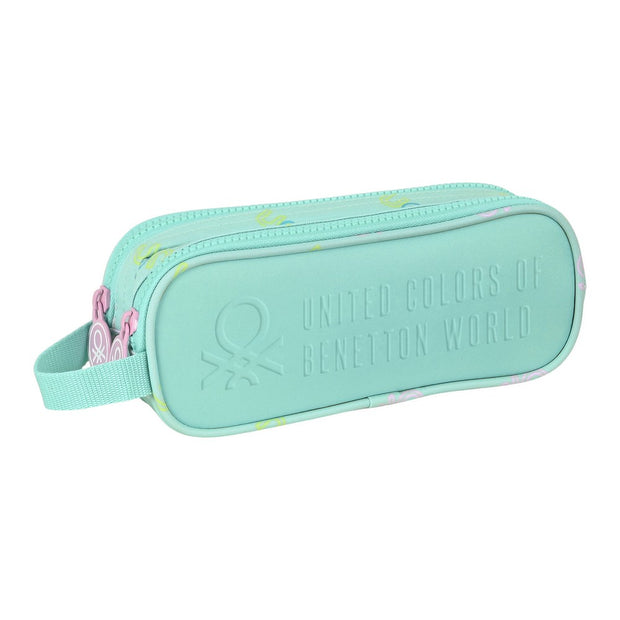 School Case Benetton World Mint (21 x 8 x 6 cm)