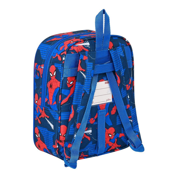 School Bag Spiderman Great power Red Blue (22 x 27 x 10 cm)