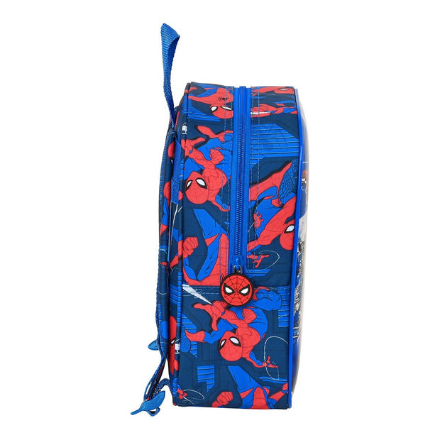 School Bag Spiderman Great power Red Blue (22 x 27 x 10 cm)