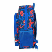 School Bag Spiderman Great power Red Blue (32 x 38 x 12 cm)