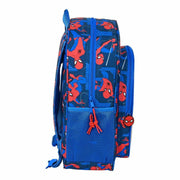 School Bag Spiderman Great power Red Blue (32 x 38 x 12 cm)