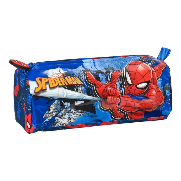 School Case Spiderman Great power Red Blue (21 x 8 x 7 cm)