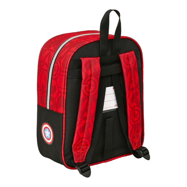 School Bag The Avengers Infinity Red Black (22 x 27 x 10 cm)