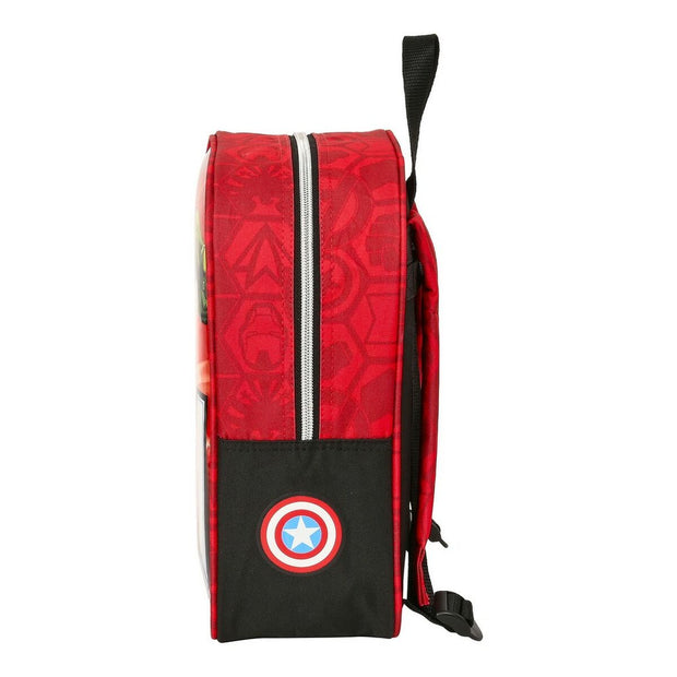 School Bag The Avengers Infinity Red Black (22 x 27 x 10 cm)