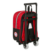 School Rucksack with Wheels The Avengers Infinity Red Black (22 x 28 x 10 cm)