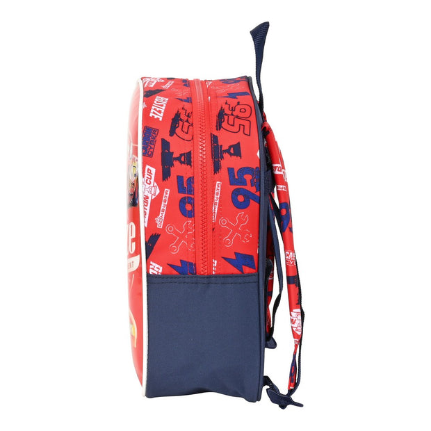 School Bag Cars Double vision Red Navy Blue (22 x 27 x 10 cm)