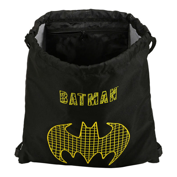 Child's Backpack Bag Batman Comix Black Yellow (35 x 40 x 1 cm)